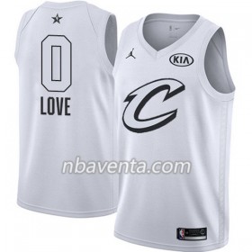 Camiseta Hombre Cleveland Cavaliers Kevin Love 0 2018 All Star Jordan Brand Blanco Swingman